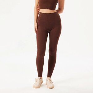 Girlfriend Collective Compressive Pocket Legging 7/8 Earth Brown Size Large